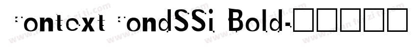 ContextCondSSi Bold字体转换